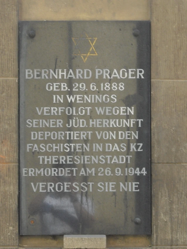 Gedenktafel Bernhard Prager